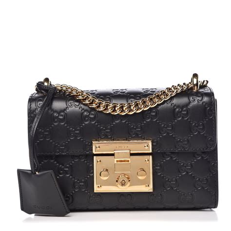 gucci black padlock purse